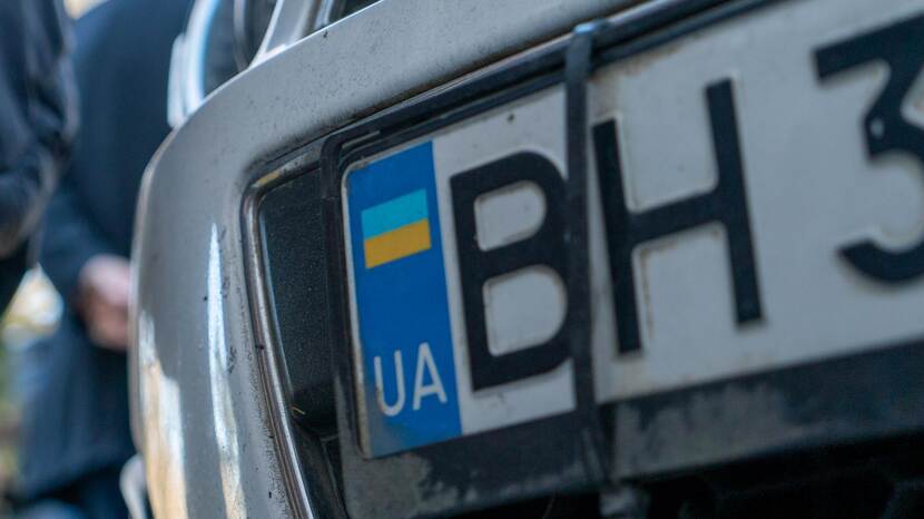 Auto met Oekraïens kenteken